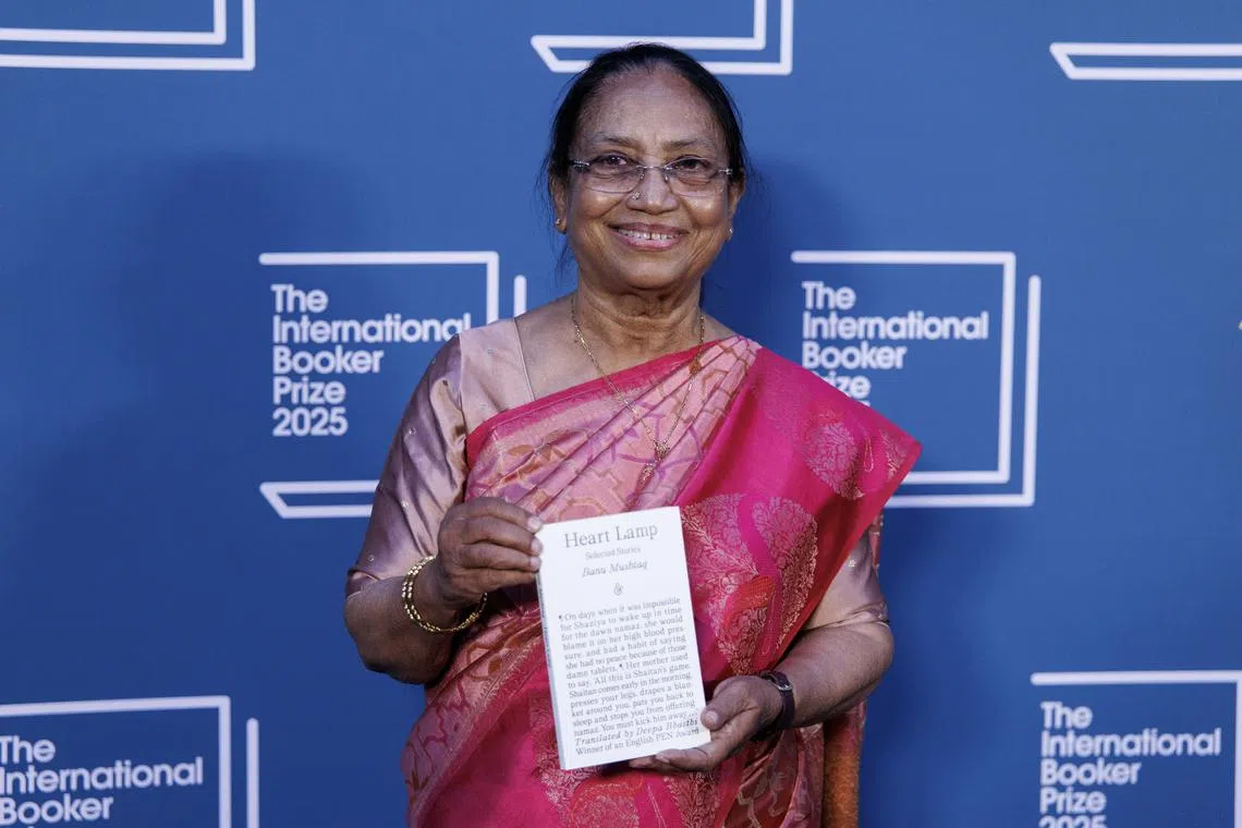 Indian writer, lawyer and activist Banu Mushtaq on May 20 won the International Booker Prize for her short story collection Heart Lamp.