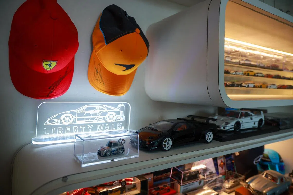 Naomi Neo’s car memorabilia in her playroom numbers over 100 pieces.