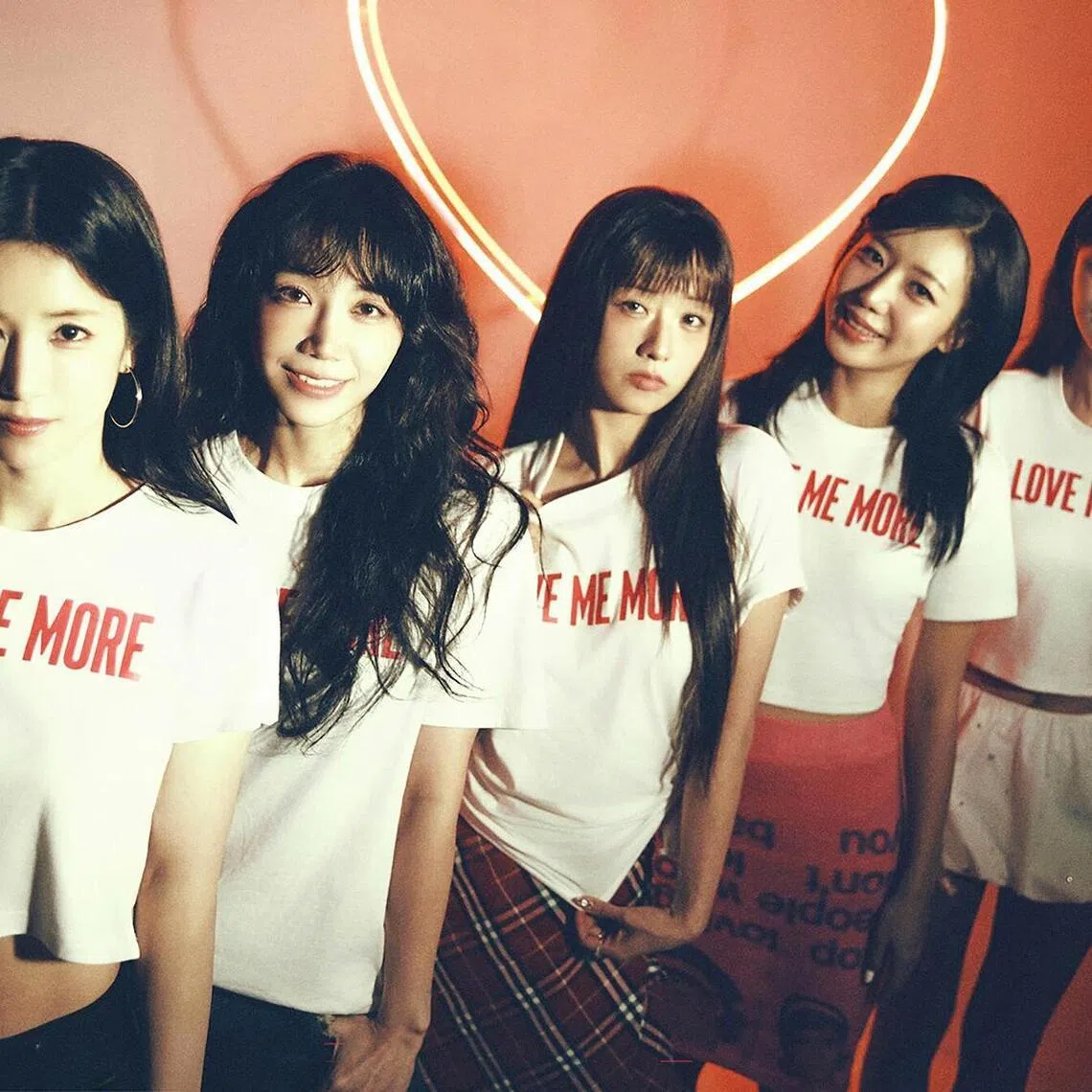 South Korean girl group Apink comprise (from left) Chorong, Eunji, Bomi, Namjoo and Hayoung. 
