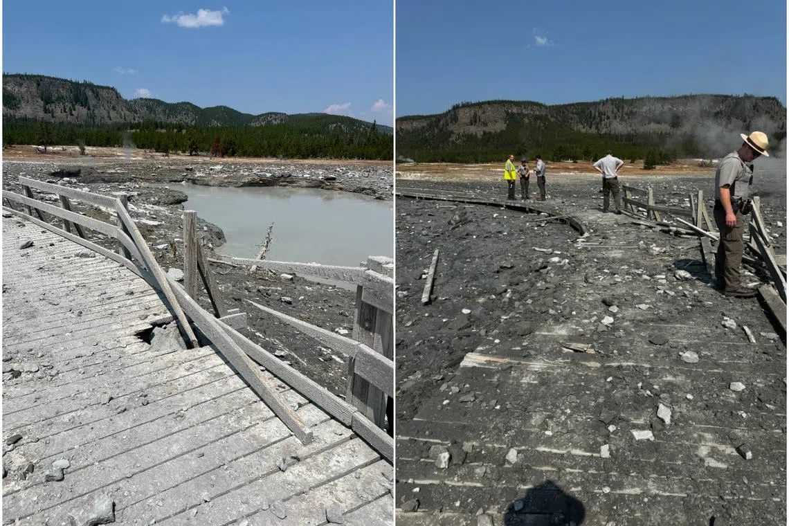 No injuries were reported, but the area remained closed to the public. 