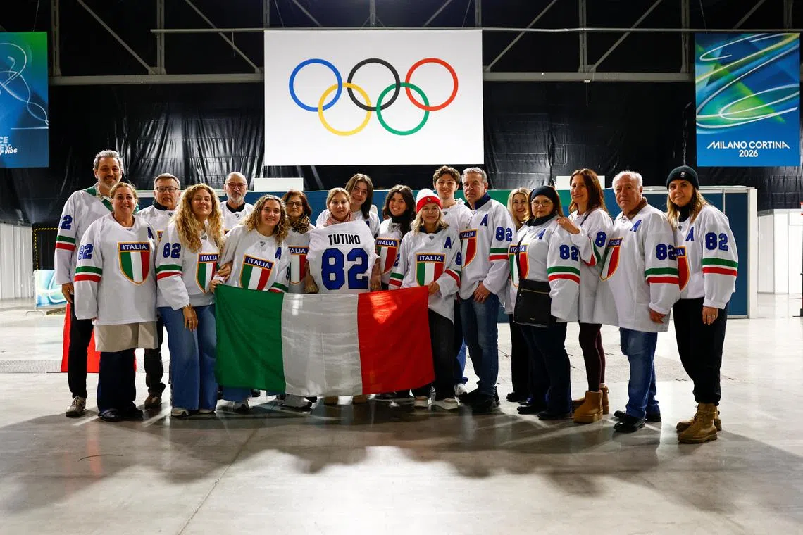 Olympic Ice hockey-Italy's Tutino brings 50‑strong support squad from Canada to Milan