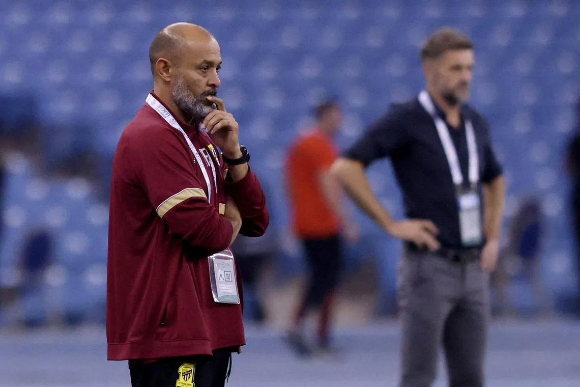 Nottingham Forest officials have reportedly spoken to Portuguese coach Nuno Espirito Santo (above, left) with a view to him becoming manager of the struggling Premier League club.