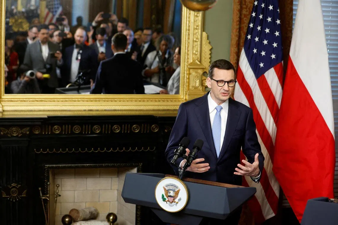 Polish Prime Minister Mateusz Morawiecki warned of the "huge geopolitical costs" of short-sightedly looking to China to sell more EU products.