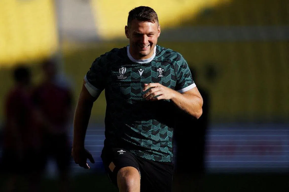 FILE PHOTO: Rugby Union - Rugby World Cup 2023 - Wales Training - The Stade de la Beaujoire, Nantes, France - October 6, 2023 Wales' Dan Biggar during training REUTERS/Stephane Mahe/File Photo