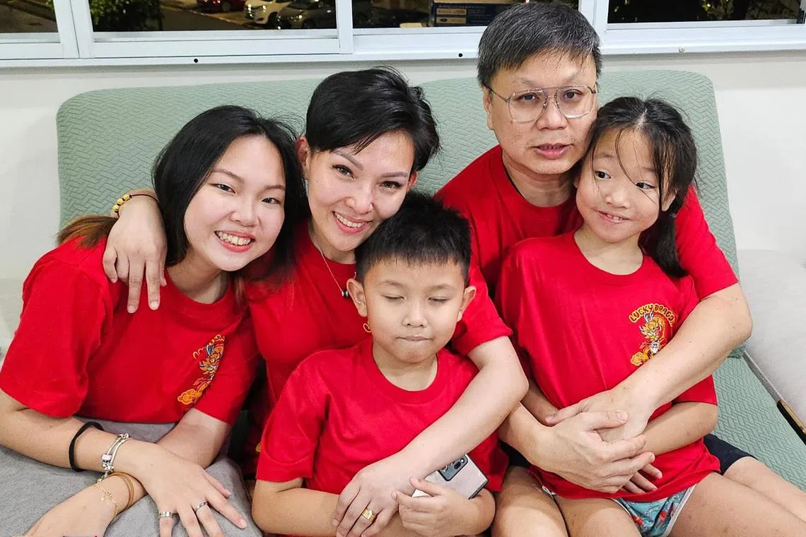 smautism15 - Ms Hellen Yong with her husband John Lim and her children Lim Yi Wen, Lim Yi Xuan and Lim Yi Zhe



Credit: Courtesy of Hellen Yong