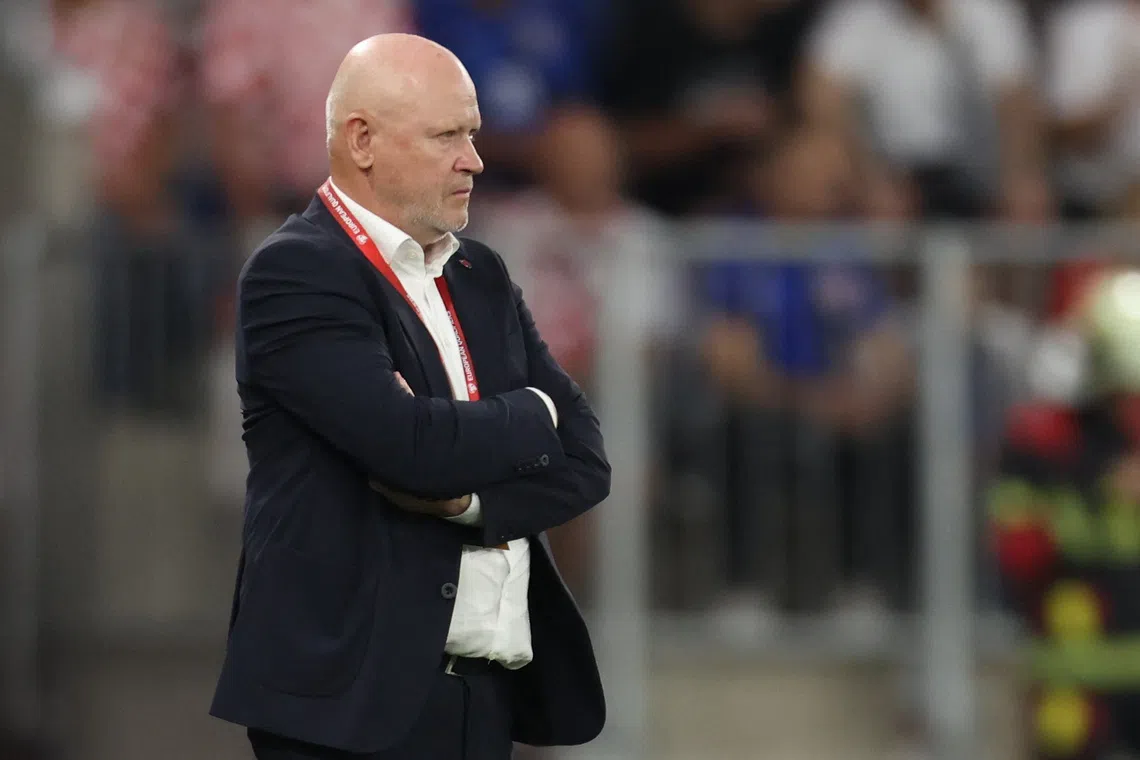Soccer Football - World Cup - European Qualifiers - Group L - Croatia v Czech Republic - Opus Arena, Osijek, Croatia - June 9, 2025 Czech Republic coach Ivan Hasek looks on REUTERS/Antonio Bronic