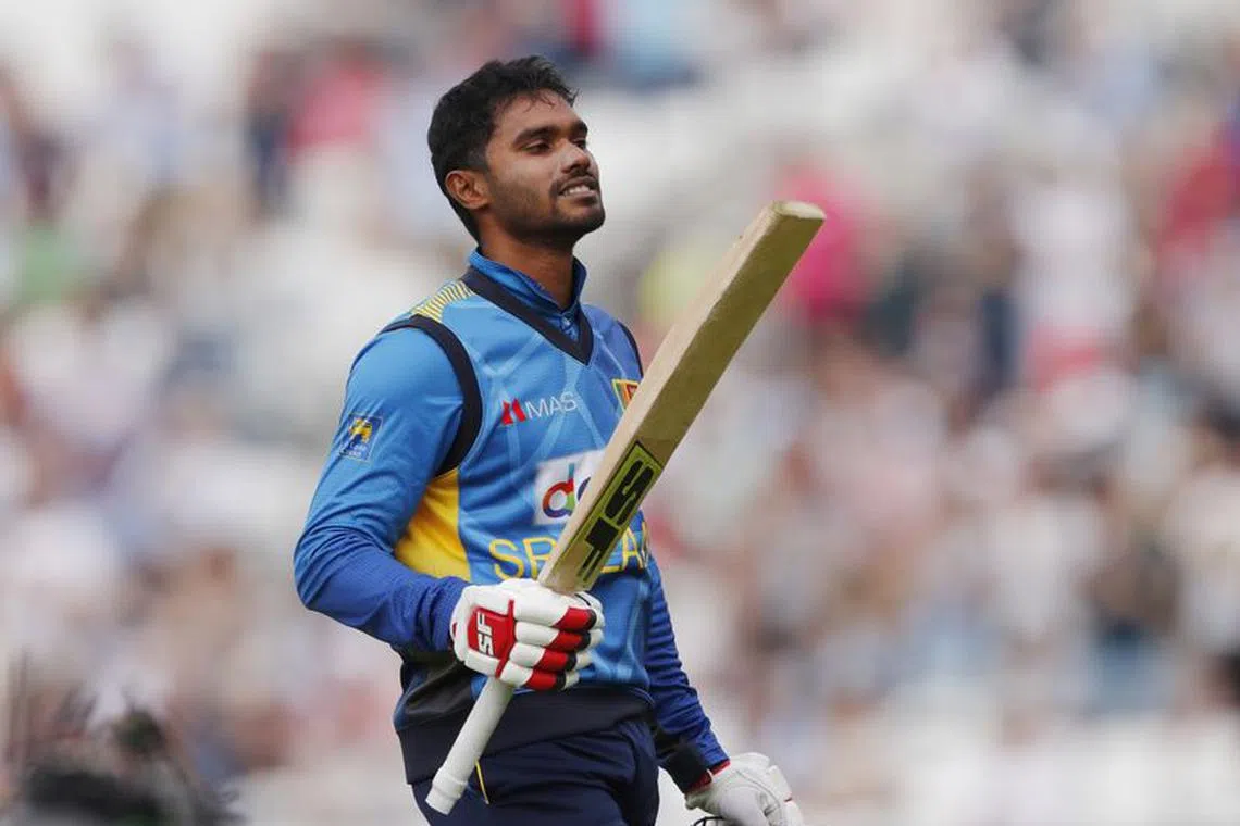 Cricket - Second One Day International - England v Sri Lanka - Kia Oval, London, Britain - July 1, 2021 Sri Lanka's Dhananjaya de Silva walks after losing his wicket Action Images via Reuters/Andrew Couldridge/ File photo