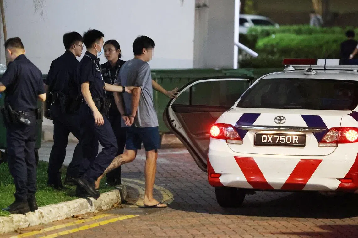 A man, 37, was arrested for possessing an offensive weapon on Thursday. 