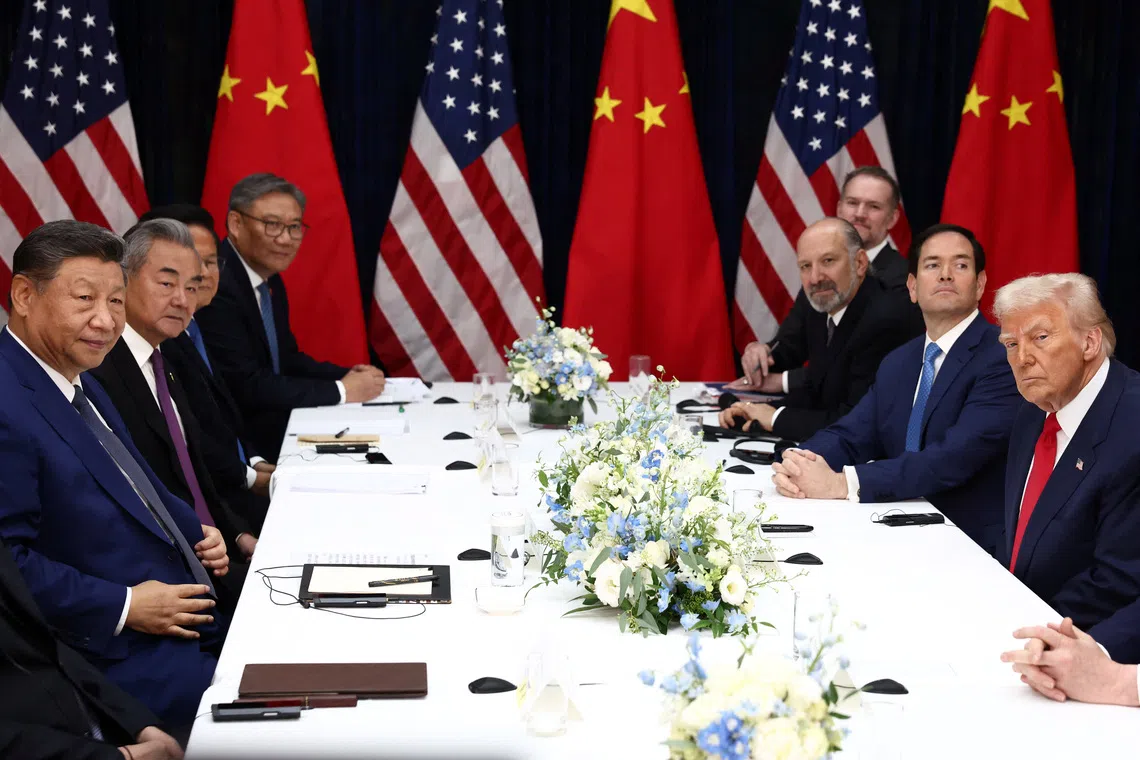 US, China seal deal on rare earths; Trump says Xi meeting was a 12 on scale  of 1 to 10 | The Straits Times