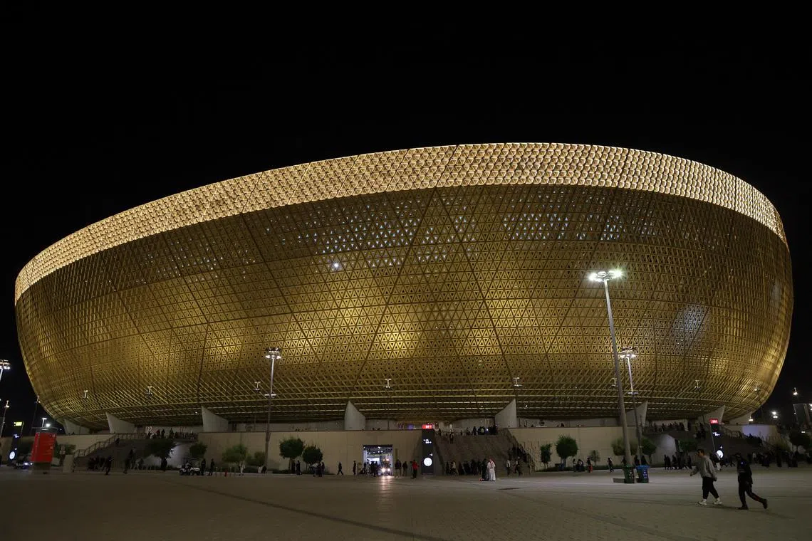 FILE PHOTO: Soccer Football - Intercontinental Cup -  Lusail Stadium, Lusail, Qatar - December 18, 2024 General view outside the Lusail Stadium. REUTERS/Ibraheem Al Omari/ File Photo