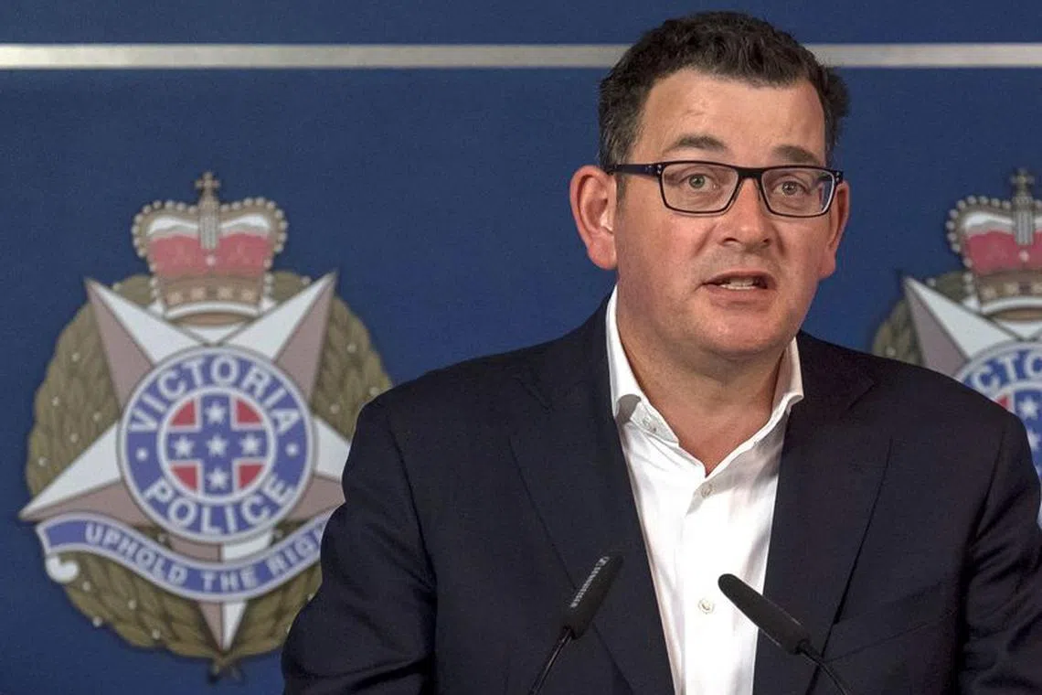 FILE PHOTO:Victoria's State Premier, Daniel Andrews, speaks to the media December 21, 2017. REUTERS/Luis Ascui/File Photo