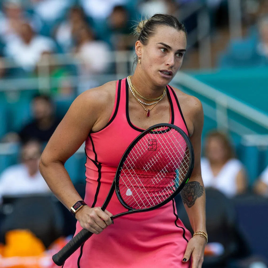 Aryna Sabalenka said on social media she had failed to recover in time for the clay court tournament, which starts on April 13. 