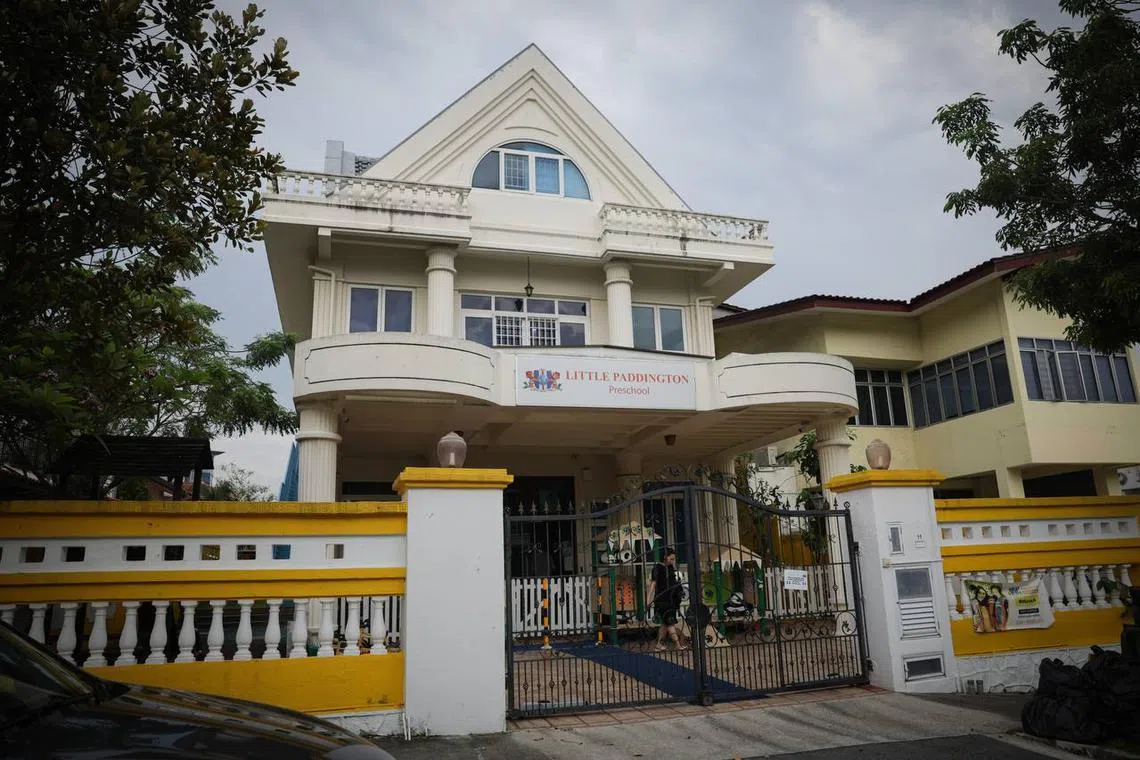The Little Paddington Preschool outlet in Bishan. Parents were told their children would be relocated to another branch in Thomson Walk on June 2.