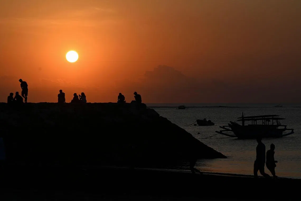 Extreme weather conditions have caused water shortages in some villages and forest fires in Bali.