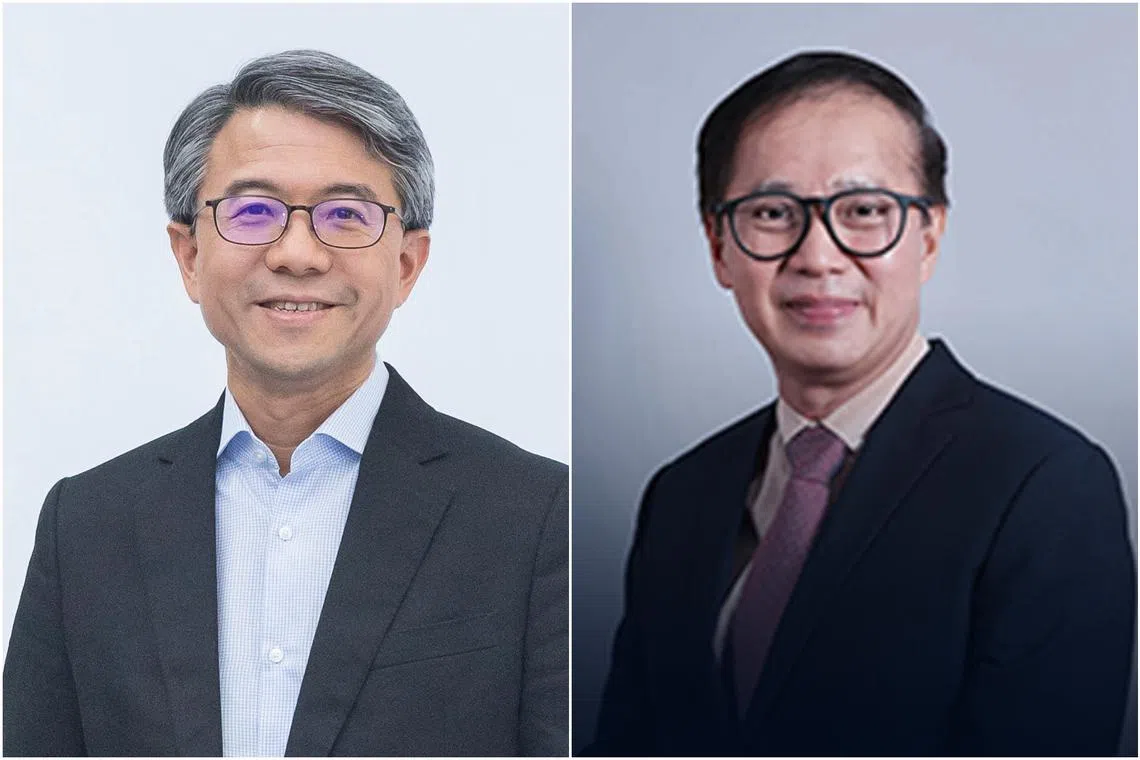 Deputy group chief executive Cheng Siak Kian (left) will succeed veteran Yang Ban Seng at the helm from January.
