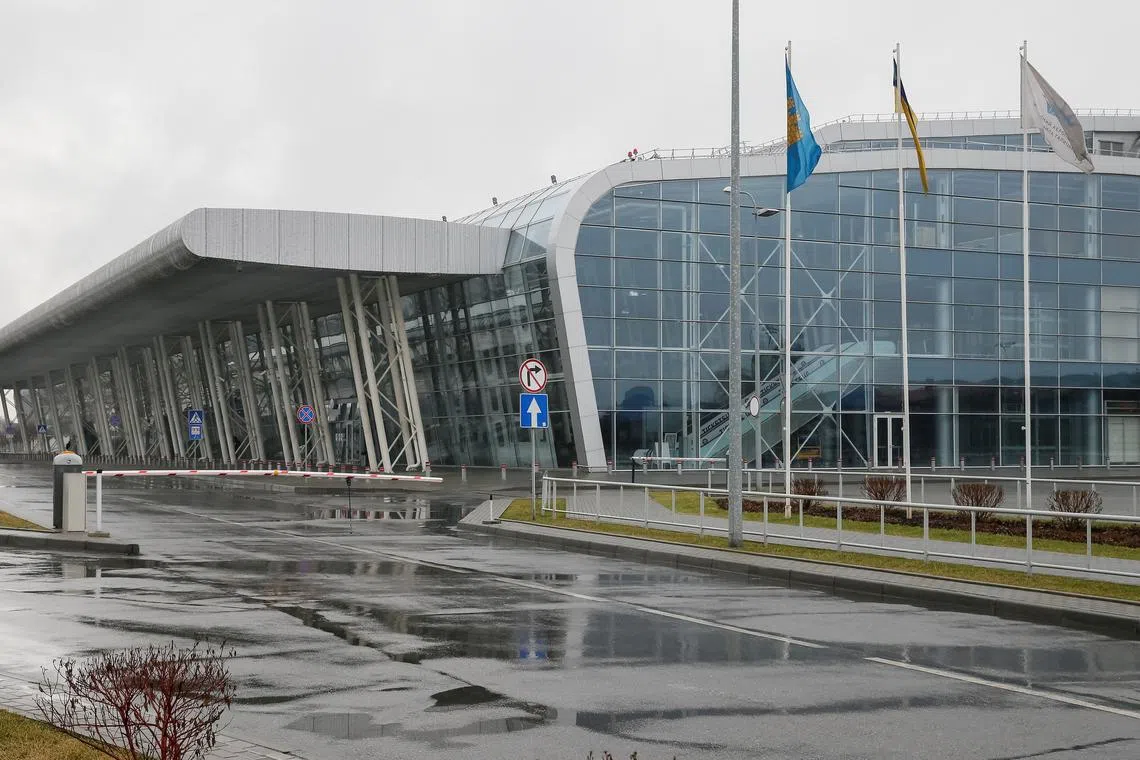 FILE PHOTO: A terminal of Lviv International Airport is seen in Lviv, Ukraine, March 10, 2016.  REUTERS/Gleb Garanich/File Photo