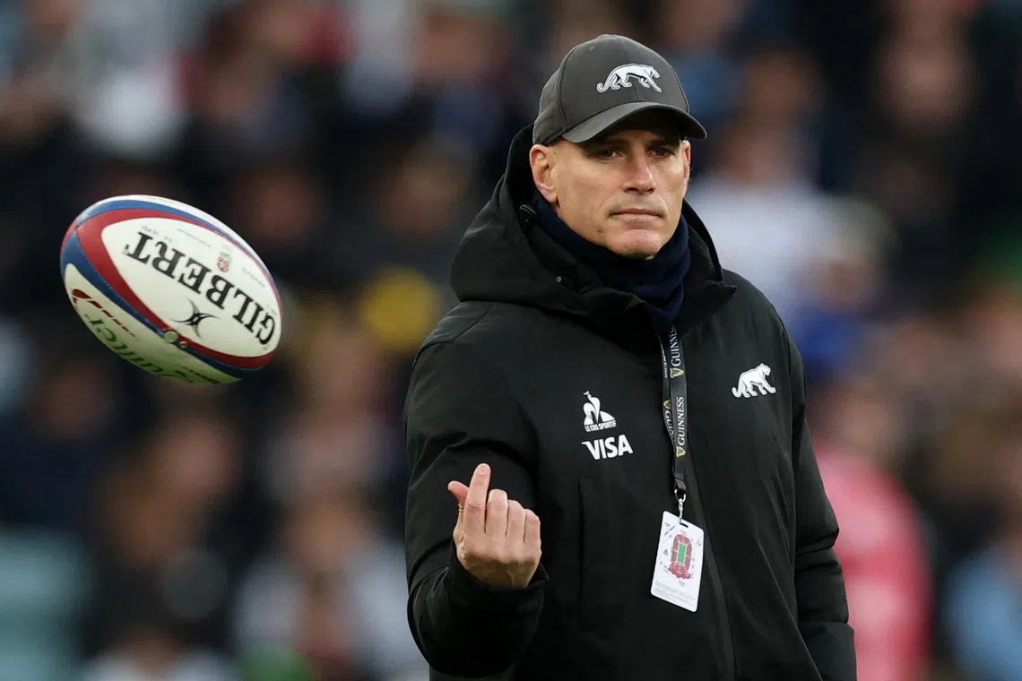 FILE PHOTO: Rugby Union - Autumn Internationals - England v Argentina - Allianz Stadium, Twickenham, London, Britain - November 23, 2025 Argentina head coach Felipe Contepomi during the warm up before the match Action Images via Reuters/Paul Childs/File Photo