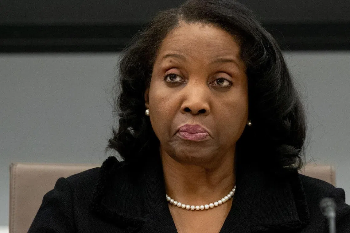 Federal Reserve Governor Lisa Cook attending a board meeting in Washington, on June 25, 2025.