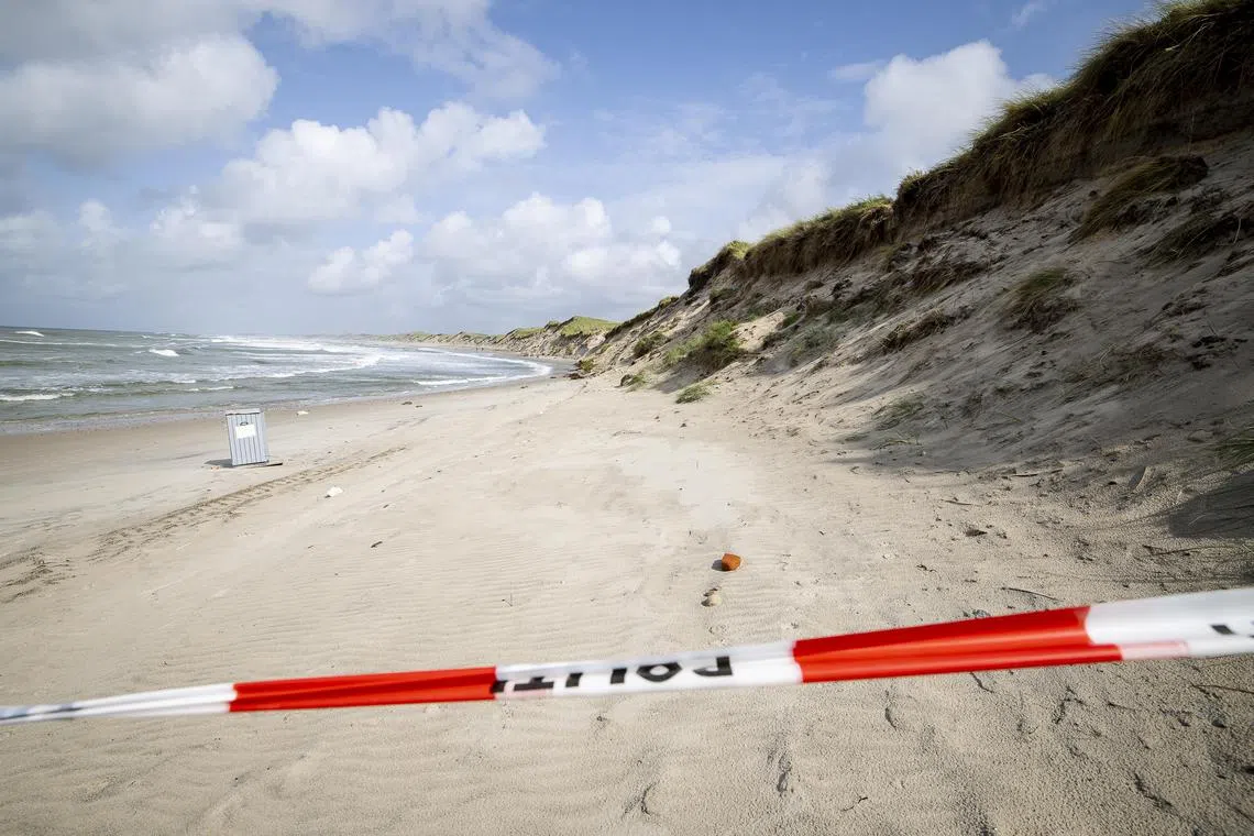 Two boys, aged nine and 12, were digging a hole on a beach in North Jutland when the dune collapsed, burying them.