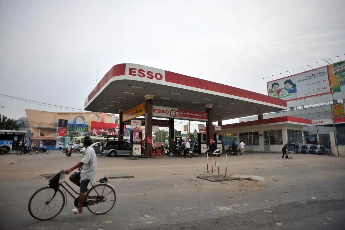 FILE PHOTO: An Esso petrol station in Ho Chi Minh city. 