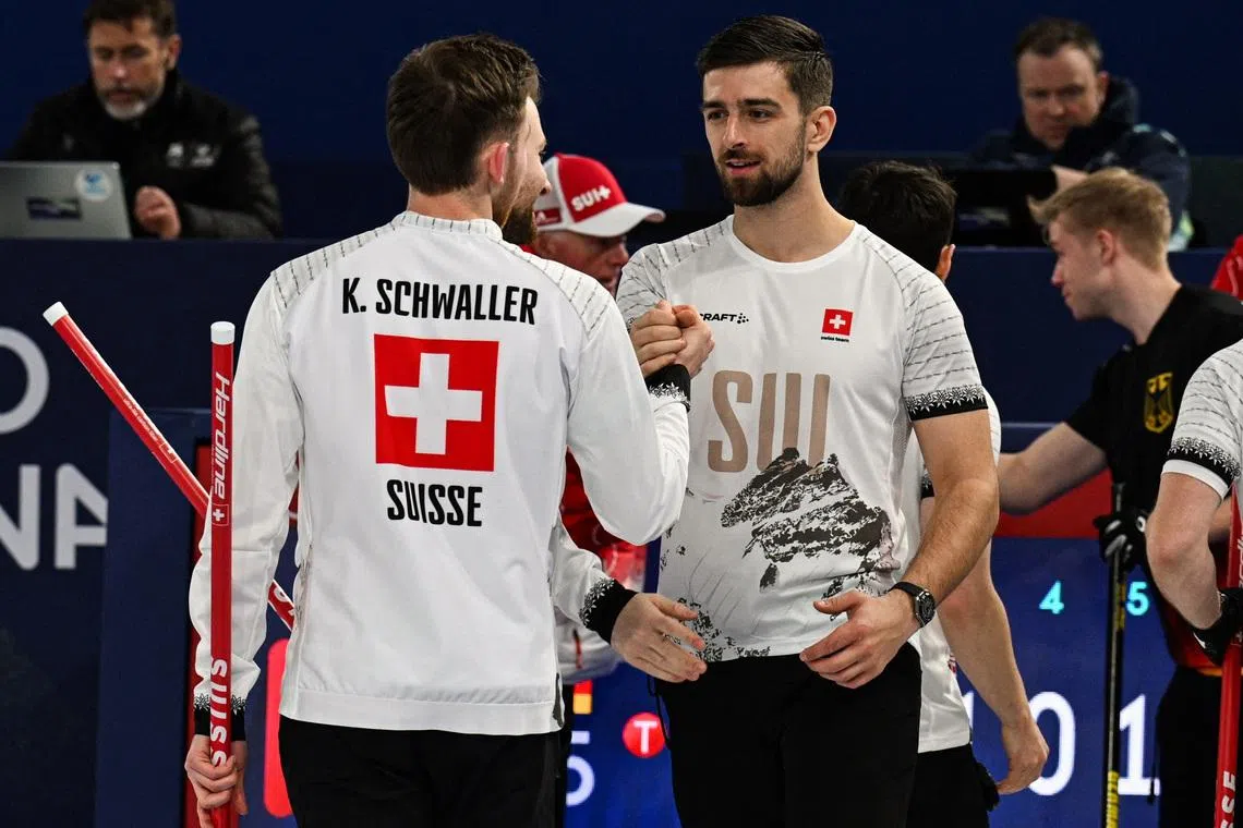 Curling-Switzerland, Canada advance to semi-finals at Games