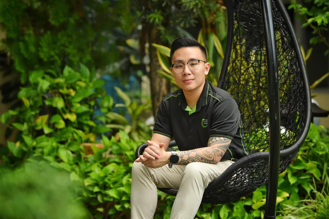 ST20240430_202411465655/niexoffender06/Heng Yi-Hsin/Nishalini Saralatan/

Profile of Mr Andrew Ho, 30, at The New Charis Mission on April 30, 2024. 

ST PHOTO: HENG YI-HSIN