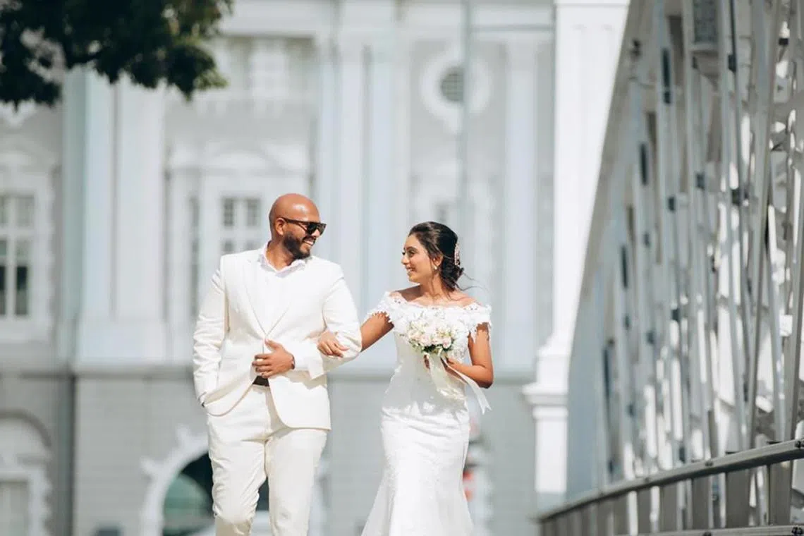 thmarriage26 - Mr Kishen Kumar, 31, and Ms Roshini, 29, Thangarajan tied the knot in February 2022 after 2 years of dating.



Credit: Courtesy of Roshini Thangarajan