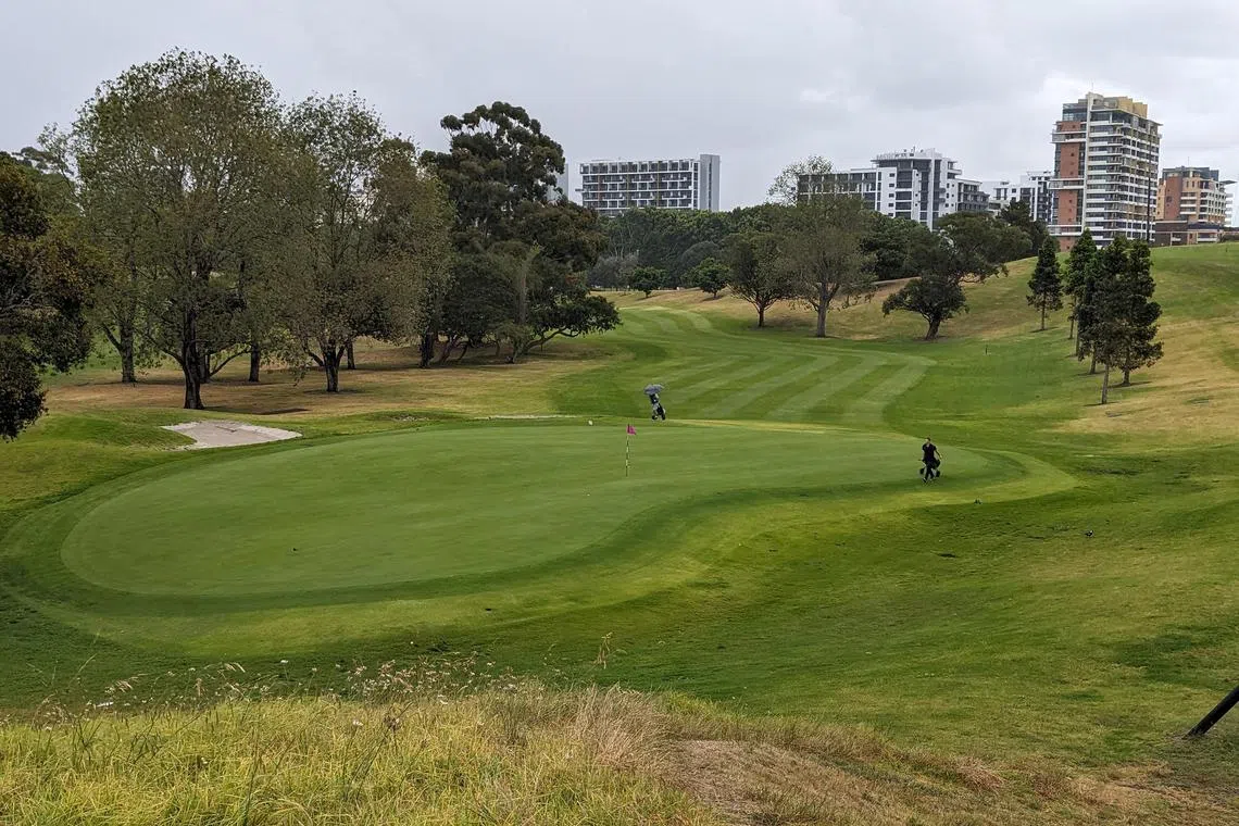 jpletter27 - shows the new densely-populated apartment block district that now sits beside the golf course.

Credit: Jonathan Pearlman