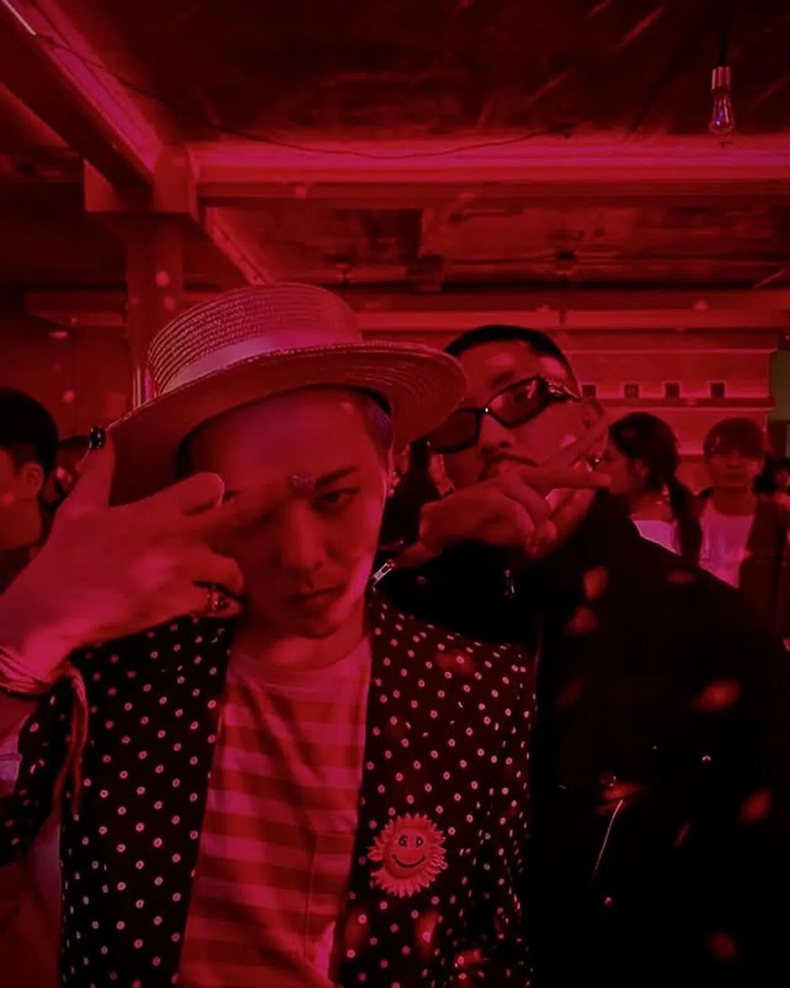DJ KINGMCK (right) was the official touring DJ for G-Dragon’s (left) 2025 Ubermensch World Tour and will be performing atlocal club Nova.