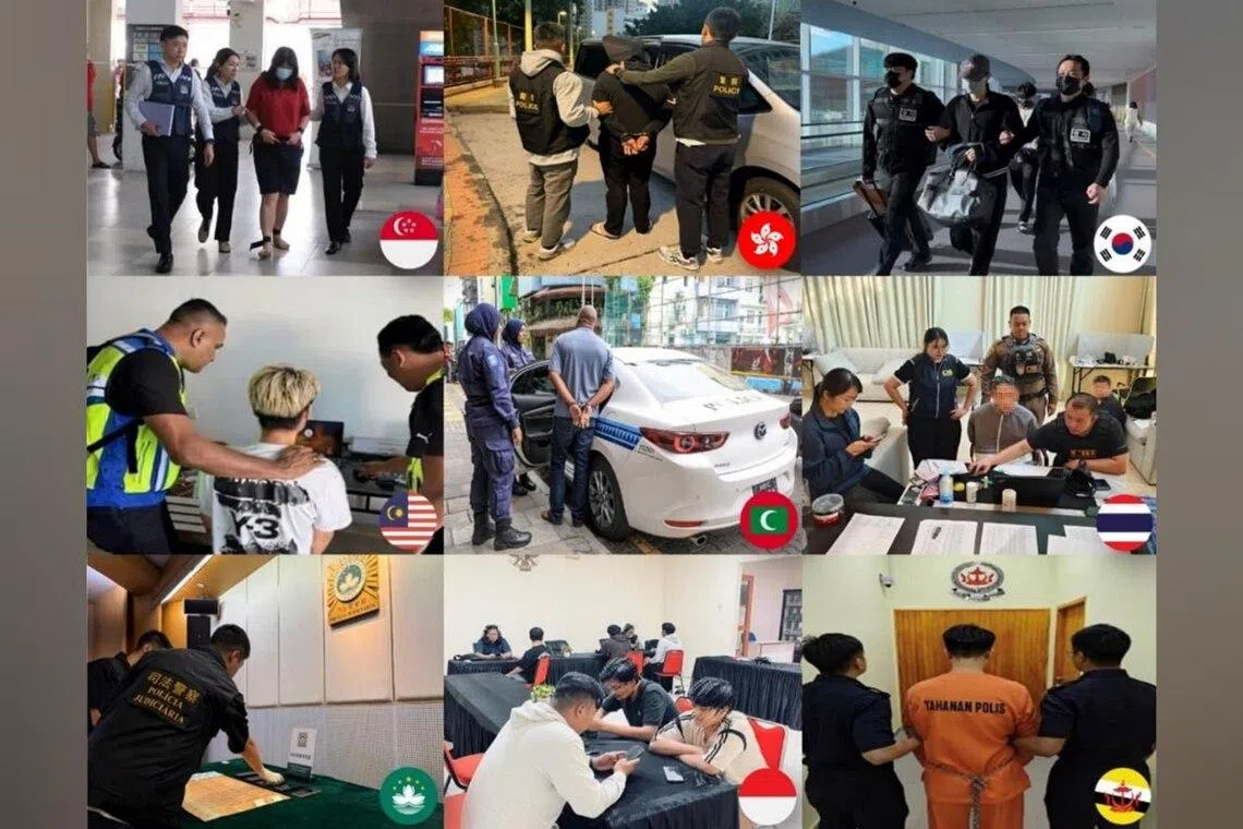The multi-national operation was carried out in partnership with law enforcement agencies from Hong Kong, South Korea, Malaysia, the Maldives, Thailand, Macao, Indonesia, Brunei and Canada.