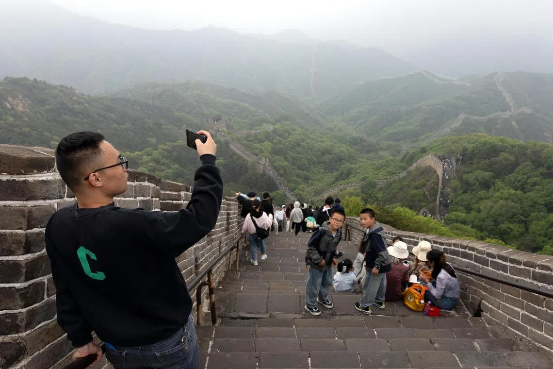 China’s tourism ministry recorded 314 million domestic trips during the May Day holiday, an increase of 6.5 per cent.