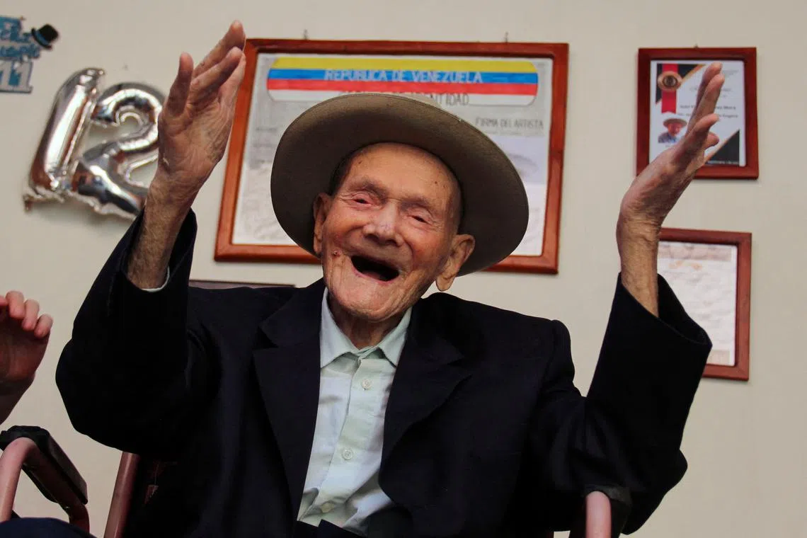 Juan Vicente Pérez Mora, certified in 2022 by Guinness World Records as the world's longest-lived man, died on April 2, at the age of 114, authorities and relatives confirmed. 
