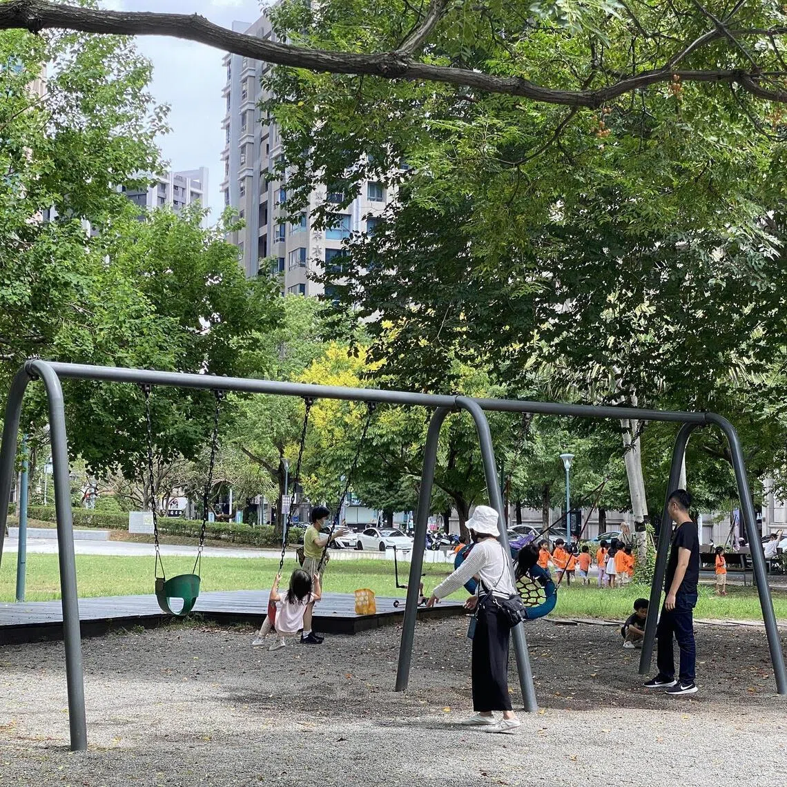 A playground at Kuan Hsin borough in Hsinchu. The city has the highest proportion of children to the total number of residents in Taiwan.