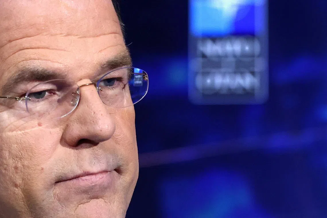 NATO Secretary General Mark Rutte reacts during a one-on-one interview with Reuters on the Iran crisis and Ukraine war, at the Alliance headquarters in Brussels, Belgium March 5, 2026.  REUTERS/Yves Herman