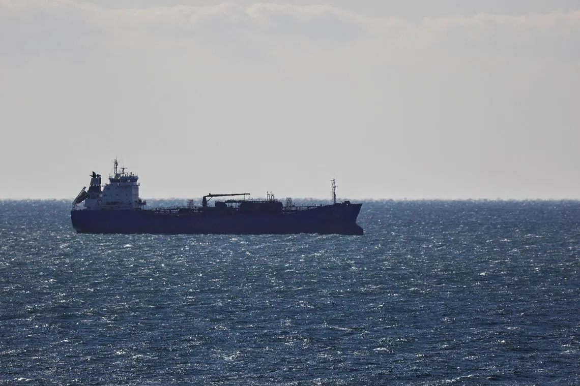 FILE PHOTO: A view shows a cargo vessel in Nakhodka Bay near the port city of Nakhodka, Russia, December 4, 2022. REUTERS/Tatiana Meel/FilePhoto