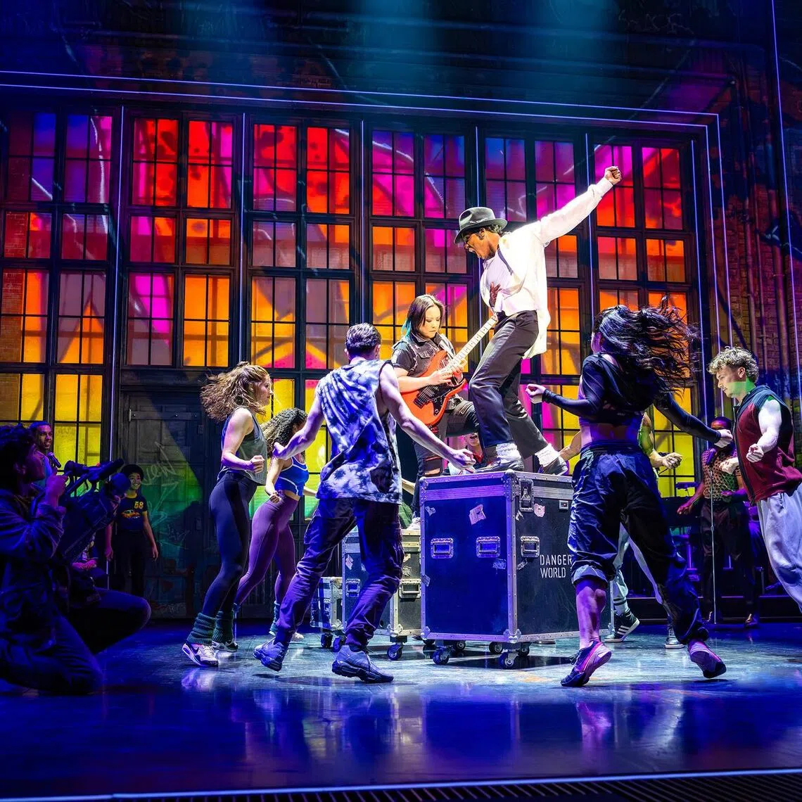 The Australian company of MJ The Michael Jackson Musical. American actor Ilario Grant played the role of Michael Jackson in Melbourne, Brisbane and Perth in 2025 and 2026.