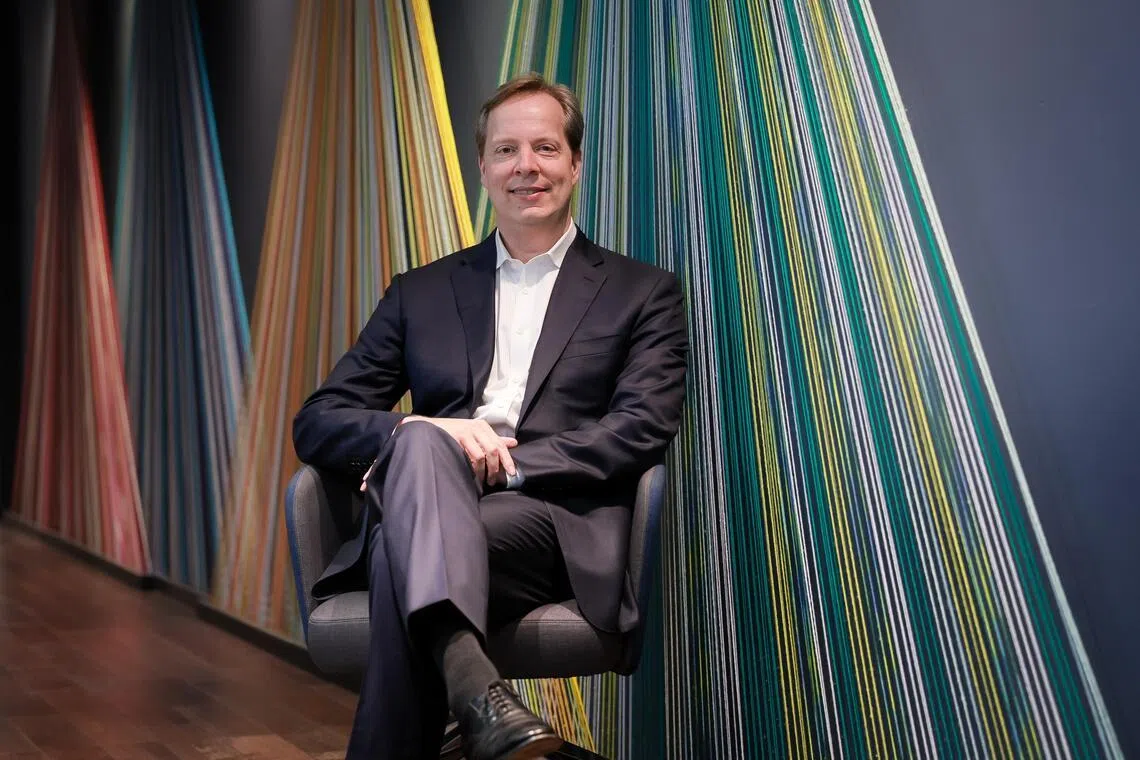 The Wall Street Journal publisher and Dow Jones CEO Almar Latour in an interview with the Straits Times on March 31.