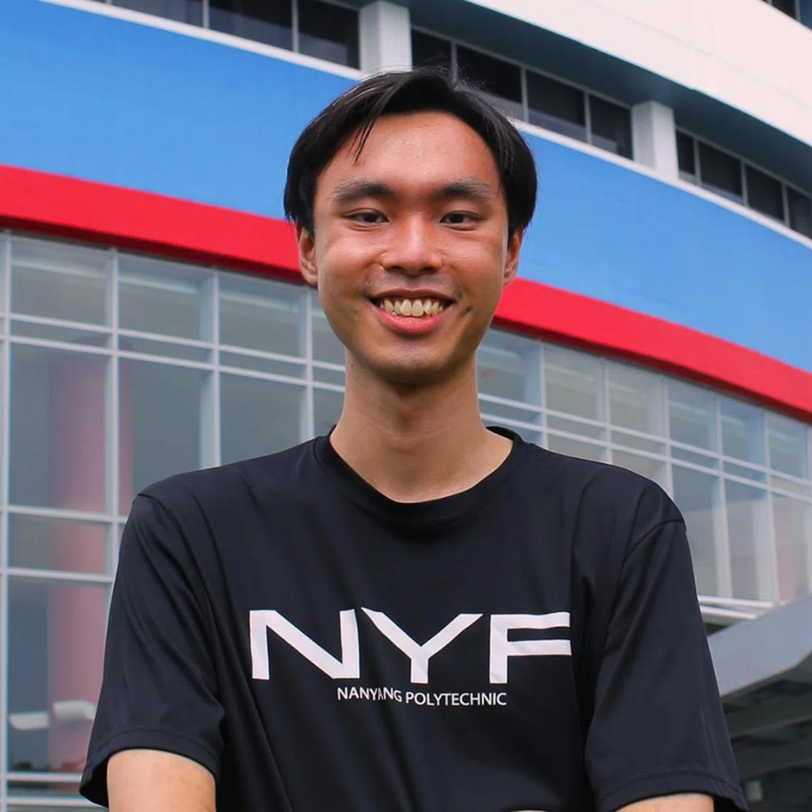 Ngee Ann Poly student Tan Zhi En (left) left River Valley High to study biomedical sciences while Nanyang Poly student Kang Wen Yu left after finding it was not a good fit.