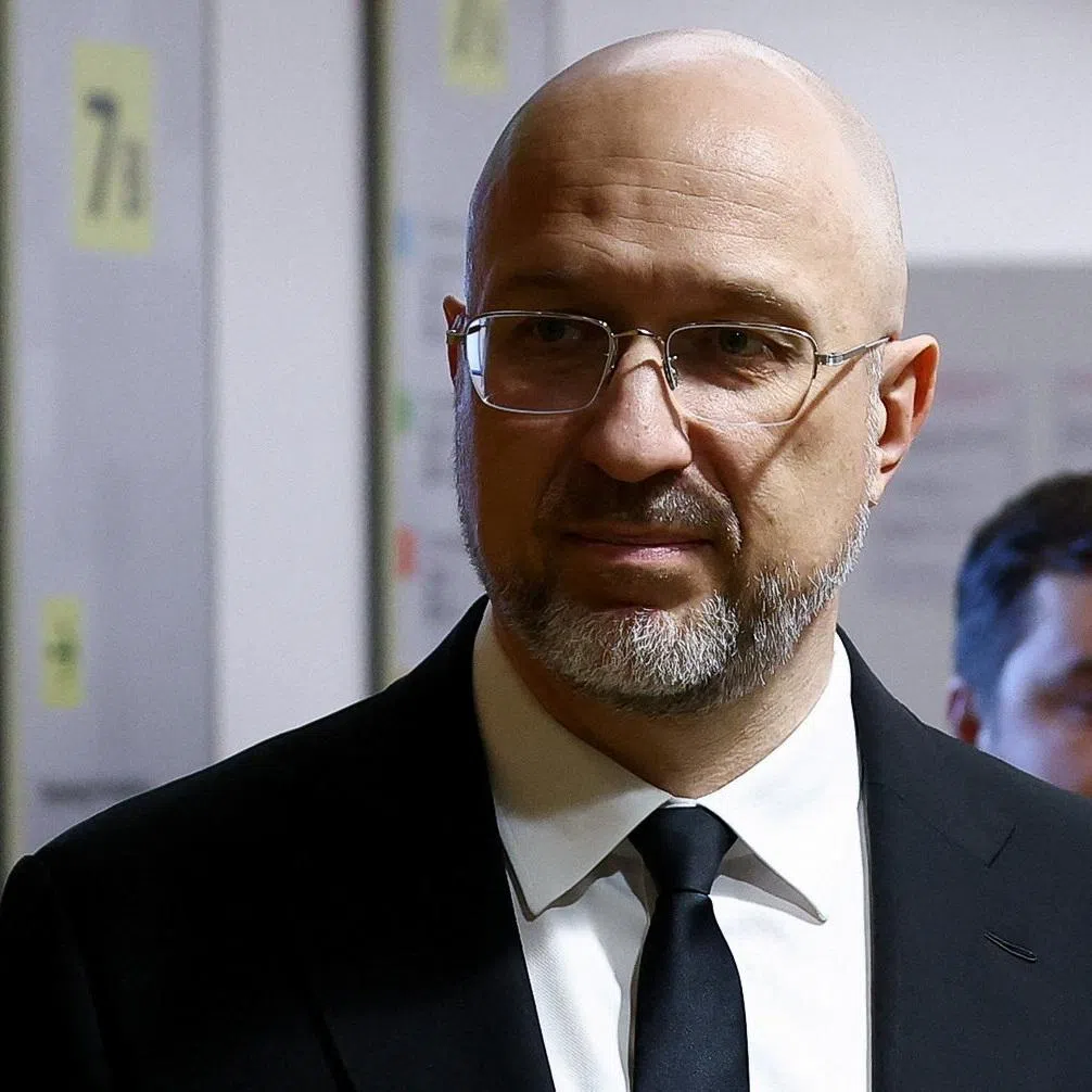 Ukrainian Defence Minister Denys Shmyhal stands on the day of a meeting under the European defence and foreign ministers format in Brussels, Belgium, December 1, 2025. REUTERS/Yves Herman