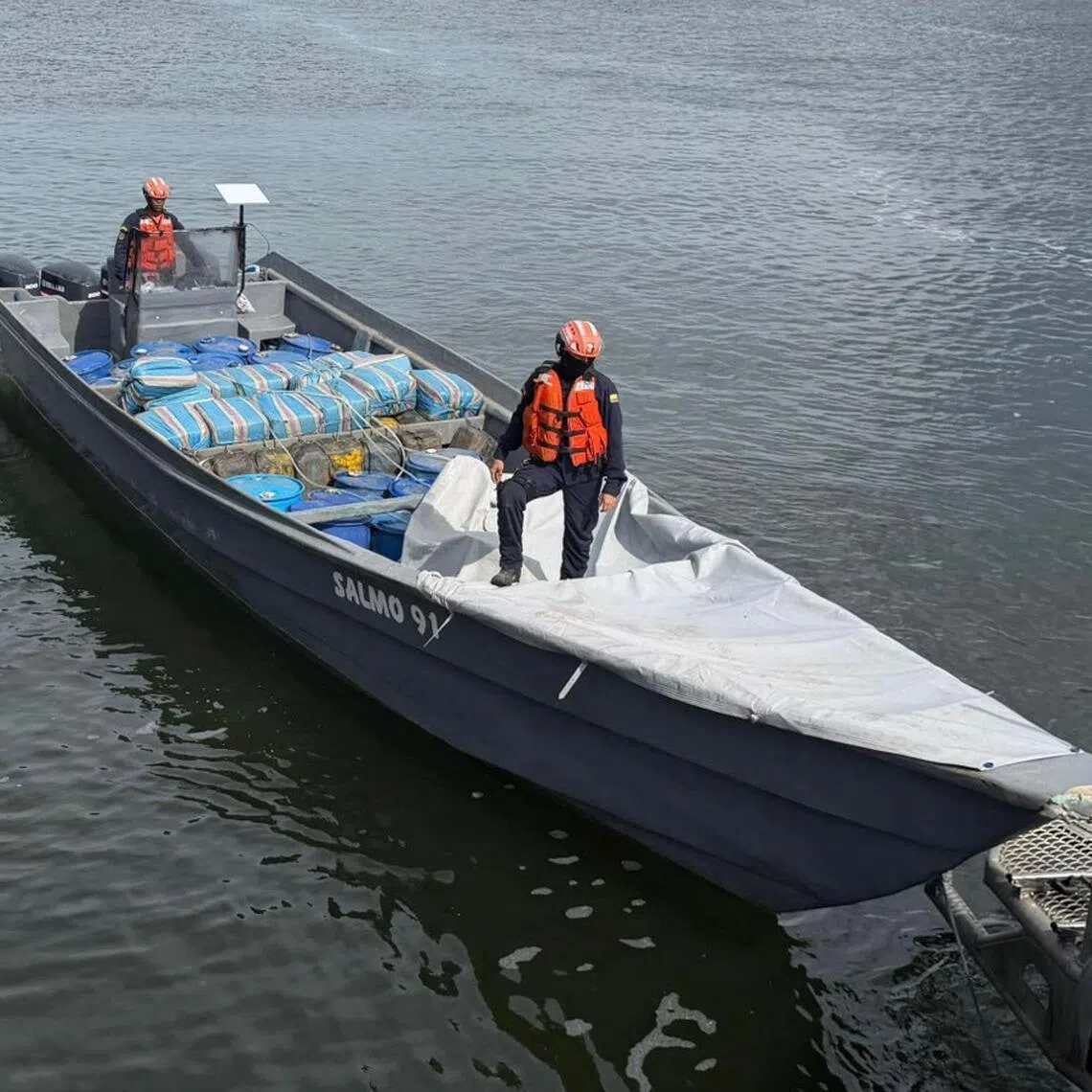 The seizure of 100 bales of cocaine took place on Feb 12.