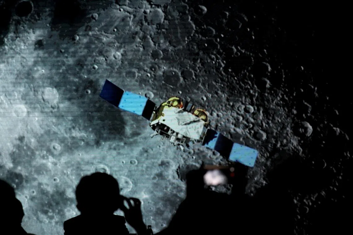 The spacecraft for Chang'e-5 Mission, during 2020 Chinese lunar mission, where an uncrewed probe took back to Earth China’s first lunar soil samples. 