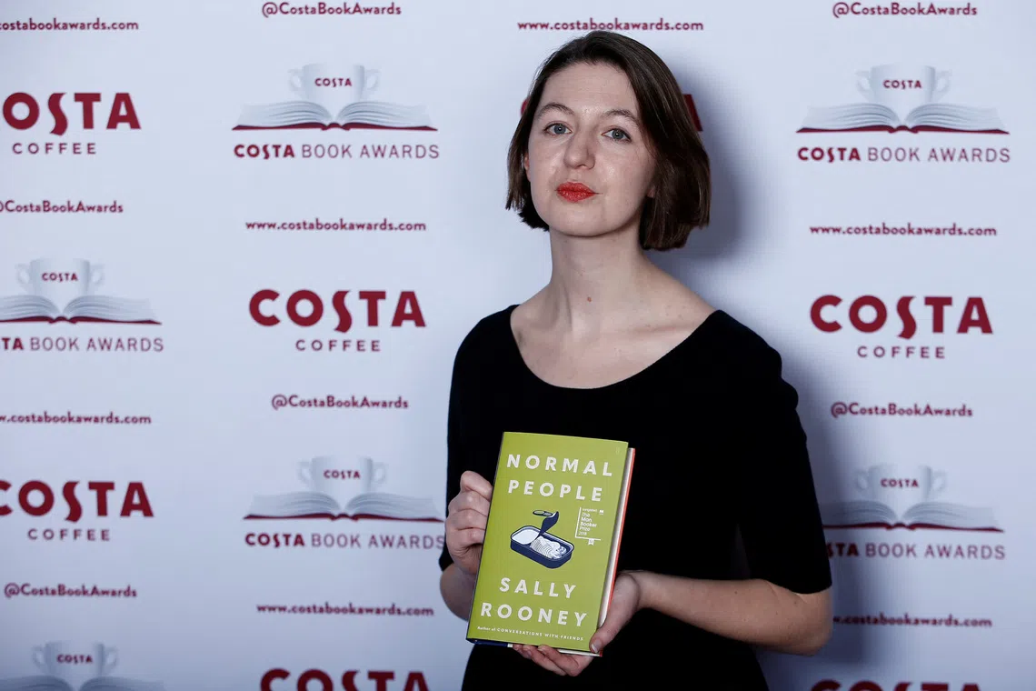 FILE PHOTO: Author Sally Rooney poses for a photograph ahead of the announcement of the winner of the Costa Book Awards 2018 in London, Britain, January 29, 2019 REUTERS/Henry Nicholls/File Photo