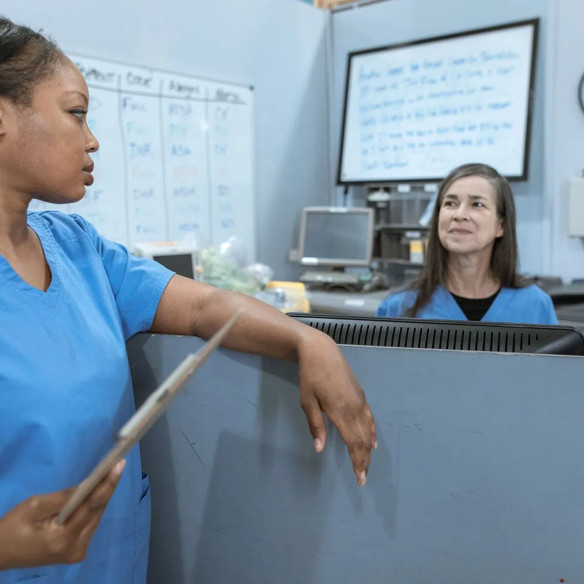 Nurses have reported temperatures in excess of 30 deg C in British hospital wards and care homes, often without access to air conditioning or fans.