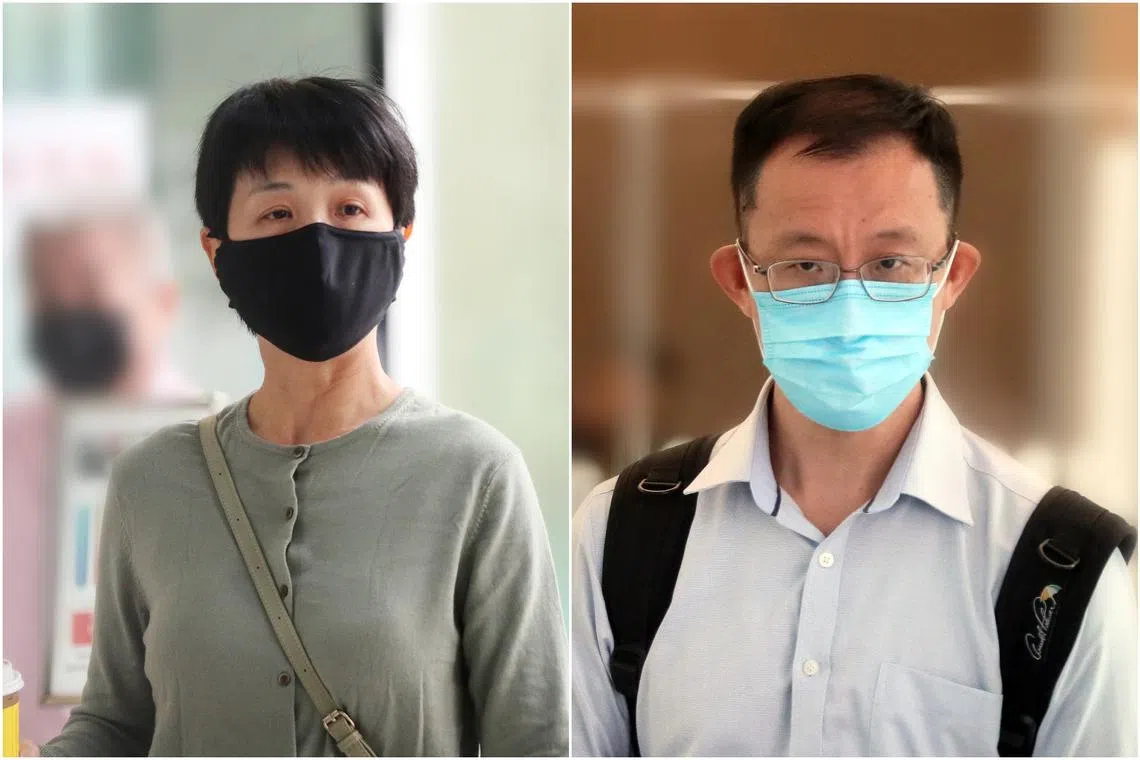 The prosecution said Chong Pui Chih (left) and Neo Jek Lin were part of a quartet of officers from JTC and CPG Consultants who acted in gross violation of requirements.