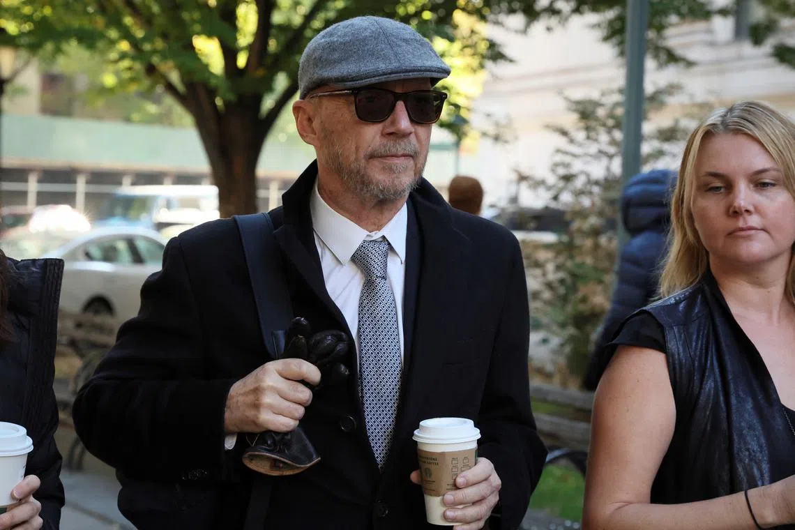 Director Paul Haggis arrives at New York State Supreme Court for his civil trial in New York City, U.S., October 19, 2022. REUTERS/Brendan McDermid/File Photo