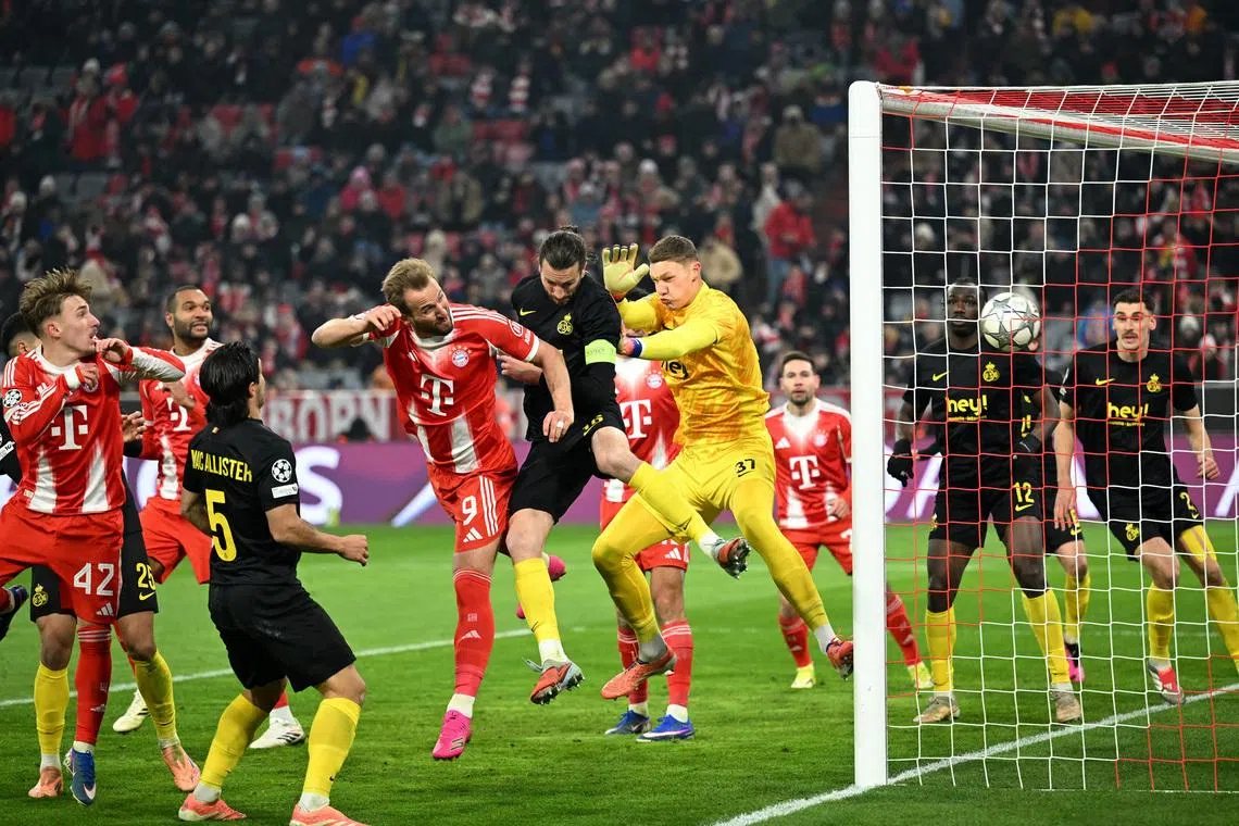 Kane double carries 10-man Bayern past Union Saint-Gilloise and into  knockout stage | The Straits Times