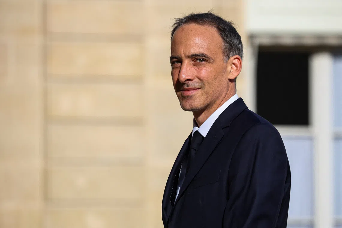 French centre-left politician Raphael Glucksmann, co-President of Place publique (PP) political party arrives at the Elysee Palace in Paris, France, September 18, 2026. REUTERS/Sarah Meyssonnier