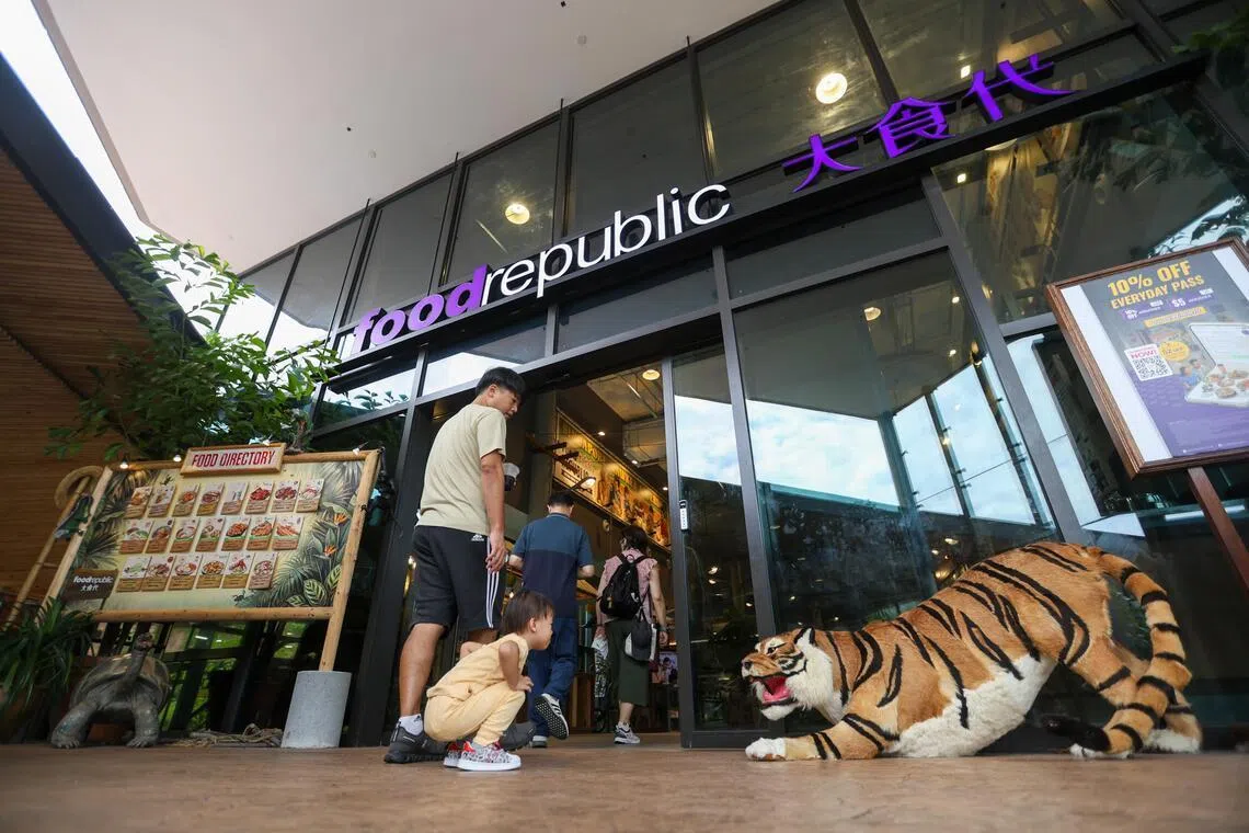 The entrance of Food Republic at Mandai Wildlife East.