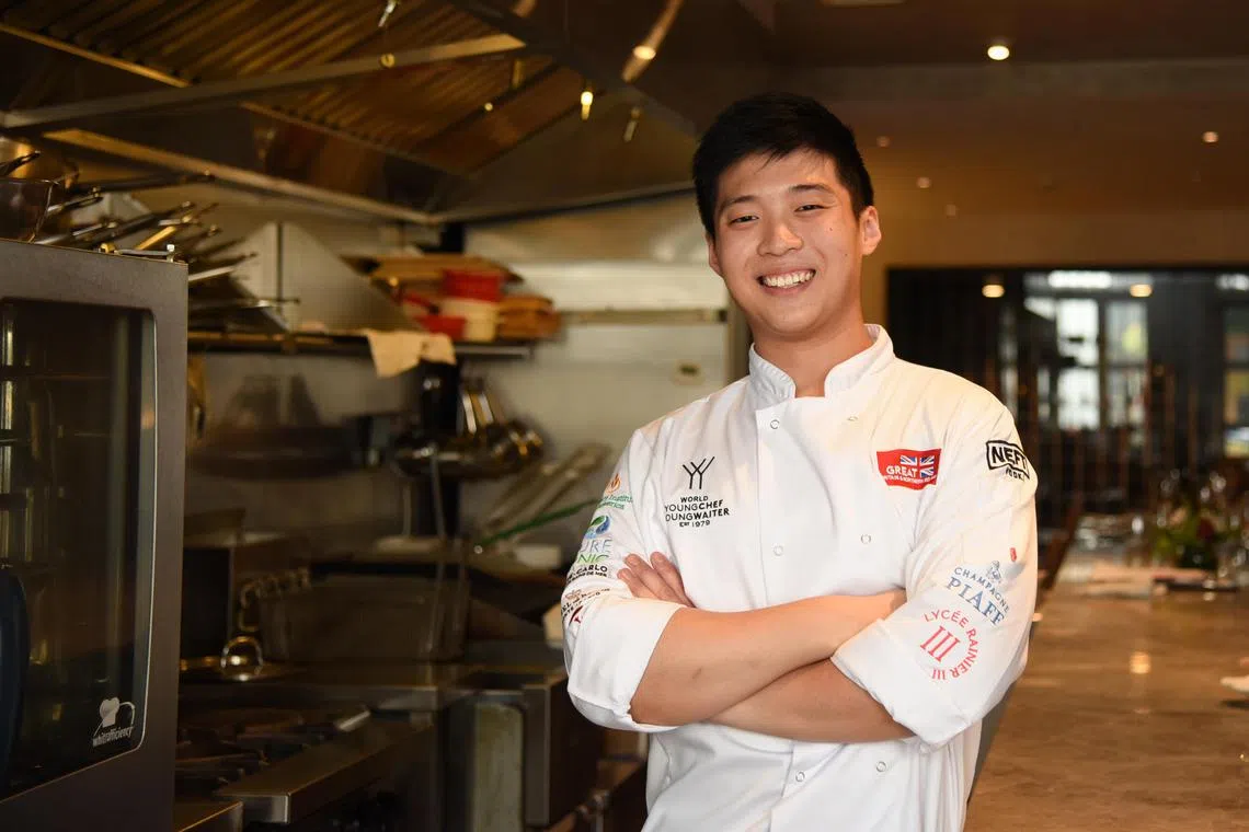 ST20240403_202475430280/cschef/Heng Yi-Hsin/Carmen Sin

Profile of Bottega di Carna Chef and Winner of World Young Chef 2023 Ian Tan, 27, at Mag's Wine Kitchen on April 3, 2024. 

ST PHOTO: HENG YI-HSIN