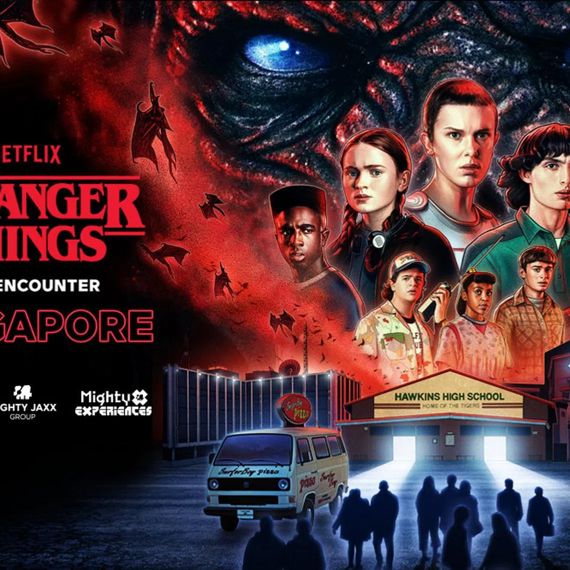 Experience the Netflix hit series Stranger Things in person in Singapore at Bugis+. 